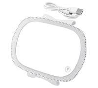 ifundom Car Visor Vanity Mirror with LED Lights High Definition Sun Visor Makeup Mirror for Cars Trucks Suvs Easy Install and Smooth Surface White Model