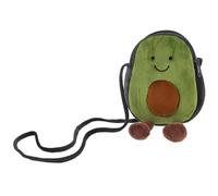 ifundom Cartoon Avocado Shaped Coin Pouch Crossbody Bag for and Students, Multi-Purpose Phone Storage Bag with Adjustable Strap, Cute Fruit Design for School and Daily Use