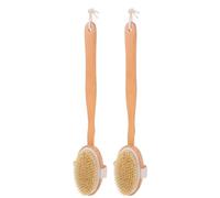ifundom Cat Bath Brush Pet Bathing Brush Long Handle Wooden Pig Bristle with Hanging Rope Easy to Store Convenient Practical 43.7X6.9X5Cm for Dog Grooming Friends Who Have A Pet Dog