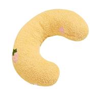 ifundom Cat Neck Protection Pillow U-shaped Tiny Pillow for Indoor Cats Yellow Washable Soft Kitten Cushion for Deep Sleeping and Resting