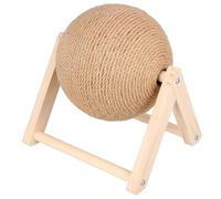 ifundom Cat Sisal Scratching Ball Medium L-shaped Kitten Claw Grinding Plaything for Indoor Amusement and Furniture Protection