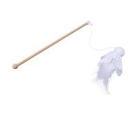 ifundom Cat Teaser Stick to Strengthen Relationship Wooden Interactive Ghost Shape Cat and Cat's Stress, for Indoor Playing and Exercising