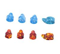 ifundom Celluloid Practical Finger Picks Set Thumb and Index Picks for Right Hand Guitar, Bass Plectrums in Light Blue and Tortoise Shell, Guitar Accessories for Fingerstyle Playing
