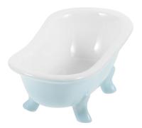 ifundom Ceramic Small Pet Sand Box Reusable Hamster Sand Bath Box with Safe and Reliable Material, Compact Chinchilla Bathtub Suitable to Put the Pet Cage for Bathing