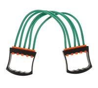 ifundom Chest Expander Long Elastic Band Professional Fitness Rope with Exercise Handle Grip Detachable Five-Tube Design Portable Stretch Band for Muscle Training and Home Workout