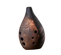 ifundom Chinese 10 Holes Xun Instrument Ceramic Ocarina g Key Ancient Musical Instrument for Beginners and Performers, Professional Purple Clay Xun Flute Suitable for Traditional Music Random Style