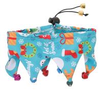 ifundom Christmas Cat Scarf Snowman Santa Pattern Adjustable Pet Collar Cute Cat Collars for Indoor Use