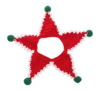 ifundom Christmas Woolen Thread Pet Collar Knitted Red Xmas Neck Decor Bib for Dogs Cats Festive Scarf Protective Bib Unique Holiday Accessory for Winter Celebration