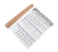 ifundom Clarinet Note Chart for Beginners Practice Tool on Coated Paper, Learning Aid Clarinet Finger Chart Suitable for Novice Players and Music Theory Study