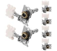 ifundom Classical Guitar Tuning Pegs for Acoustic Guitar and Ukulele, Metal Material with Elegant Flower Head Design, Effortless Adjustments and Easy to Operate, Suitable for Beginners