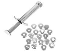 ifundom Clay Extruder Squeezer Stainless Steel Rotating Polymer Clay Squeezer Easy to Operate Precise Control Silver Tool for Pottery Create Beautiful Works of Art