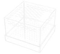 ifundom Clear Acrylic Feeding Case with Ventilation Lid for Spiders Geckos Reptile Enclosure Weather-resistant Habitat Box Suitable for Crickets Snails Hermit Crabs and Small Reptiles