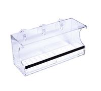 ifundom Clear Window Bird Feeder with Removable Drain Tray and Strong Suction Cups Attract Wild Birds to Your Home Acrylic Feeding Station
