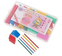 ifundom Colored Math Counting Sticks and Geometric Solids for Bright Educational Math Learning Props for Preschool and Kindergarten Enhances Visual Development and Logical Thinking