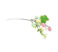 ifundom Colorful Foam Speckled Easter Egg Bunny Picks with Flocking Soft Texture for Spring Floral Arrangements and Party Decorations Vibrant Spray Ready Easter Decor Stems