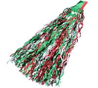 ifundom Colorful Metallic Tinsel Table Skirt Wavy Scimitar Shape, Plastic Material, Easy Installation for Events and Bachelorette Party Decorations, Unique Artistic Design, Size 275x75cm