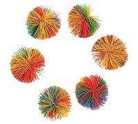 ifundom Colorful Sensory Plush Balls for Boys and Girls 6pcs 6cm Bouncing Fluffy Stress Relief Toy for Sensory Play and Fidgeting Random Color