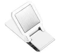 ifundom Compact Stainless Steel Money Clip Cash Holder Practical Bill Clamp Lightweight Wallet Accessory for Travel and Work