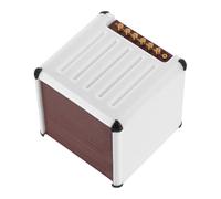 ifundom Compact White Guitar Pick Holder Box for Quick Access and Desktop Decor, Plastic Plectrum Storage Case for Music Lovers and Guitarists at Gigs