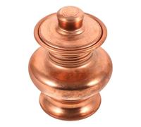 ifundom Copper Offering Bottle for Worship Decor, Small Tibetan Style Water Bottle with Elegant Retro Design, for Buddhist Altars and Office Display