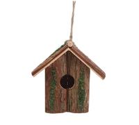 ifundom Cottage Style Hummingbird House Decorative Wooden Hanging Nest Box for Outdoor Garden and Patio Easy to Install Rustic Design Enhancing Aesthetics for Birds