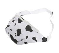 ifundom Cow Print Cross Body Bag for Women Fashionable PU Chest Bag Stylish Adjustable Strap for Travel and Daily Use