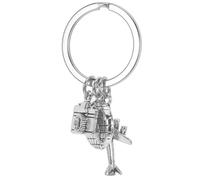 ifundom Creative Earth Airplane Keychain Travel Pendant with World Map Design, Decorative Key Ring for Backpack and Handbag Charm, Unique Travel Souvenir Accessory