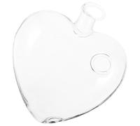 ifundom Creative Heart-shaped Hanging Glass Vase Hydroponic Flower Container for Indoor Plants Succulents Home Decor Bedroom Living Office Wall Planter