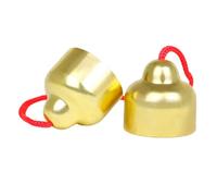 ifundom Crisp Sound Hand Bell Boys and Girls Music Teaching Tool Pure Copper Plated Percussion Bell