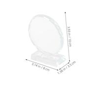 ifundom Crystal Trophy Award Sunflower Design High Transparency Wear-resistant Crystal Glass Prize for Corporate Events Sports Competitions Celebrations Home Office Decor