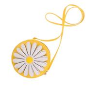 ifundom Cute Boy Girl's Messenger Bag Daisy Pattern Soft Pu Material for Preschool Outdoor Activities As Little Girl Wallet