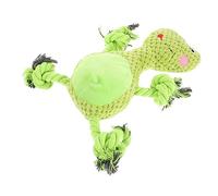 ifundom Cute Cartoon Frog Plush Dog Squeaky Chew for Puppies Dogs Engaging Molar for Active Play Reduces Boredom Destructive Behavior