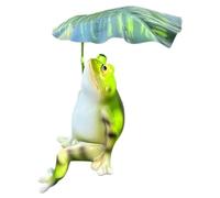 ifundom Cute Frog Garden Statue Outdoor Indoor Resin Figurine for Patio Home Decor Vibrant Artistic Frog Ornament for Porch Balcony Flower Bed Versatile Garden Accent for Lawn Table