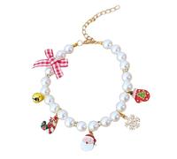 ifundom Decorative Cat Collar for Wear-resistant Kittens Featuring Pearl Details Adorable Design for Cat Accessory Lovers and Portable Use for Indoor and Outdoor Scenarios