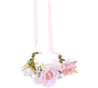 ifundom Delicate Cat Collar with Simulation Flowers, Dual Use Design Plastic Pet Flower Headwear, Cozy to Wear Kitten Wreath Headdress for Daily Wear and Photos