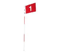 ifundom Detachable Golf Flag Pole Set for Practice Training Aid with Stable Hole Cup Portable Section Golf Flagstick for Backyard Driving Range and Putting Green