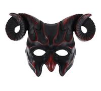 ifundom Devil Ox Horn Goat Horns Halloween Half Masquerade Ram Horn Animal Skull Demons Headdress Party Props