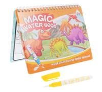 ifundom Dinosaur Reusable Coloring Book with Invisible Ink Pen for Preschool Early Education Interactive Graffiti Pad Enhances Language Communication and Imagination Skills