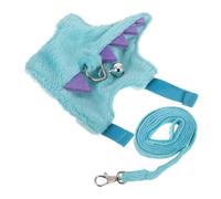 ifundom Dinosaur Vest Harness Leash for Small Pets Adjustable Bearded Dragon Traction Rope Strap Comfortable Ferret Rabbit Hamster Walking Accessory with Material and Fun Design