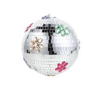 ifundom Disco Laser Ball Reflective Mirror Decor Disco Ball Ornament Hanging Glass for Music Festivals Home Parties Themed Events