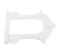 ifundom DIY Ancient Greek Style Flower Gate for Miniature Wedding Arch Small Wedding Decorations Dollhouse Door Flower Arch Decoration White