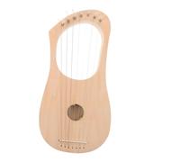 ifundom Diy Wooden Lyre Harp Kit 7 String Musical Instrument for Boys and Girls and Adults Includes Tuning Wrench and Soundboard for Music Education and Creative Building