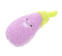 ifundom Dog Squeaky Toys: Vegetable Themed Squeaky Interactive Pet Eggplant Plush Chew Toy for Puppies Cats Entertainment Training and Playing