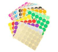 ifundom Dot Stickers and Color Coding in 16 Colours 32 Sheets Or Round Adhesive Paper Labels for Detailed Classification Precise Information Management Office Student Classroom