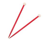 ifundom Double-ended Drum Sticks Soft Felt Mallet Heads for Percussion Instrument Maple Material for Marching Snare Drumming Accessories