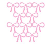 ifundom Drink Markers Glass Tags Wine Glasses Bow Acrylic for Pink 20pcs Identification and Elegant and Romantic Enhancing for Birthday and Wedding Drink Cups Parties