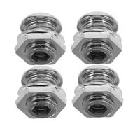 ifundom Drum Air Vent Screws Alloy Material 4pcs with Gasket with Easy Installation and Stable Performance for Snare Drum for Practice Sessions and Recordings