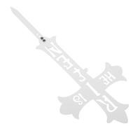 ifundom Easter Outdoor Cross Yard Sign He Is Risen Metal Stake Iron Art Lawn Garden Decoration for Patio Lawn Easter Yard Decorations