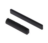 ifundom Ebony Strings Replacement Bridge Saddle and Nut for Ukulele Guitar Guitar Saddle Accessory Kit for Tenor Ukulele Strings