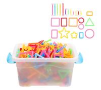 ifundom Educational Puzzle Wand Building Blocks Set, Plastic DIY Assembling Insert for, Smart Wand Puzzle for Preschool Creativity and Learning